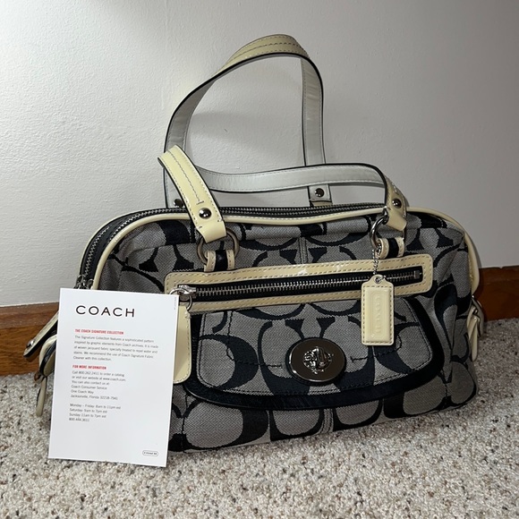 Coach Bags Coach Signature Double Zipper Shoulder Bag W Wristlet Os